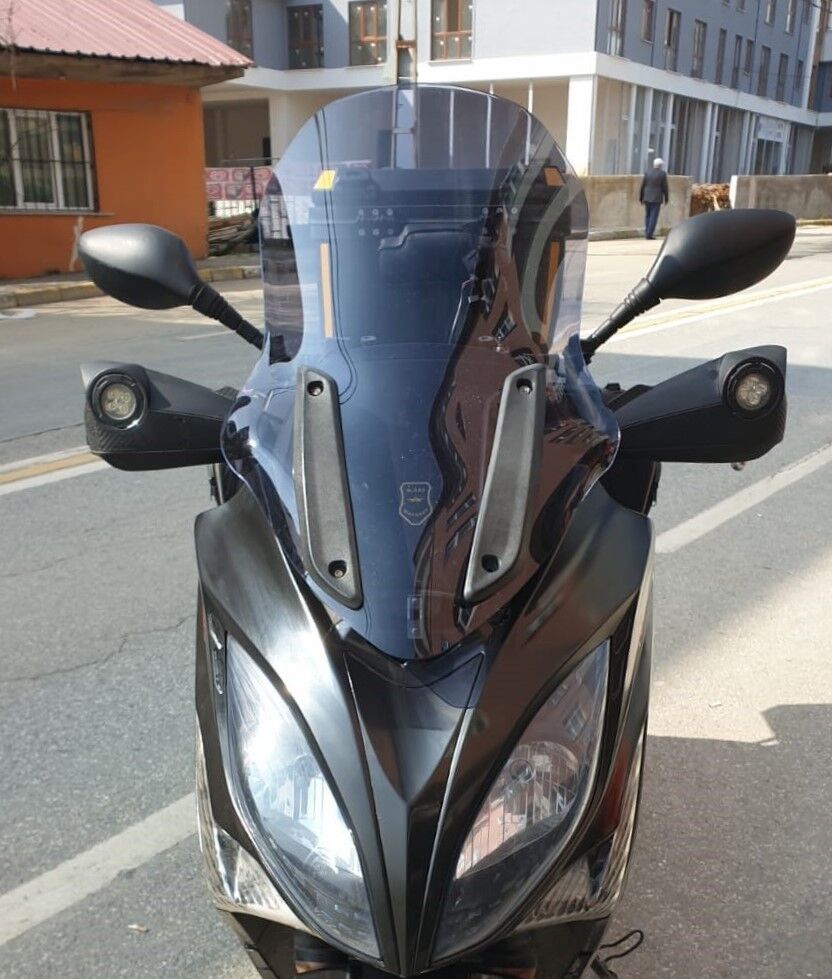 MOTOCAM Kymco Xciting 500 R Ön Cam 2010-2011 Model 72cm Füme Renkli 4mm UZUN