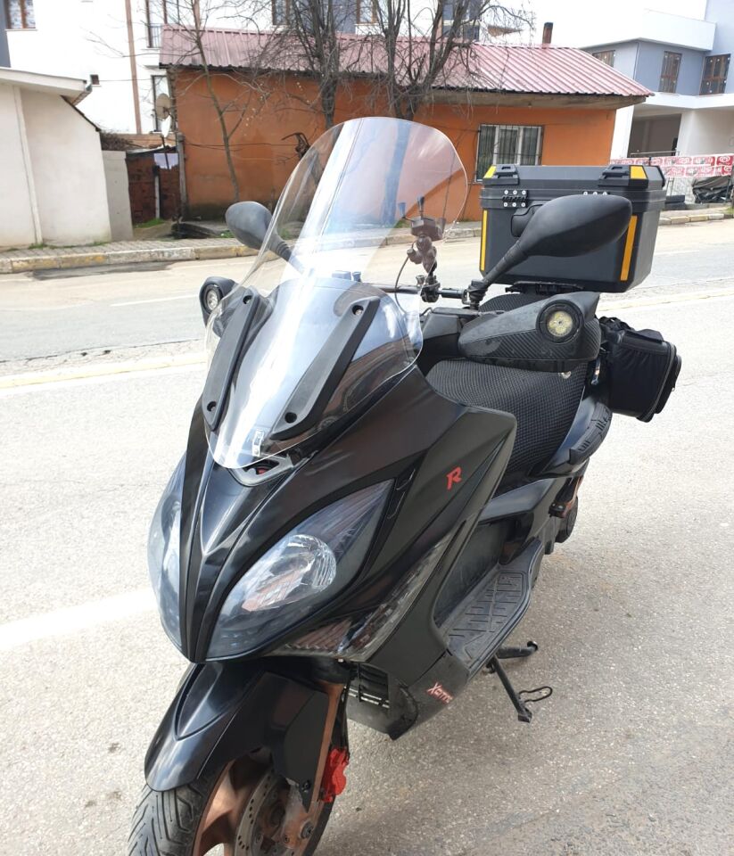 MOTOCAM Kymco Xciting 500 R Ön Cam 2010-2011 Model 72cm Şeffaf Renkli 4mm UZUN