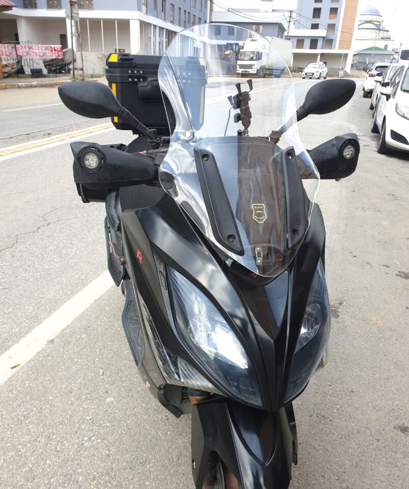 MOTOCAM Kymco Xciting 500 R Ön Cam 2010-2011 Model 72cm Şeffaf Renkli 4mm UZUN