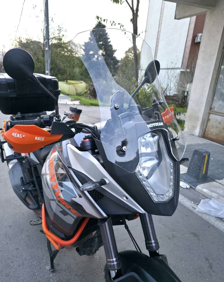 MOTOCAM KTM 1050 Ön Cam 2008-2017 Model 56cm Şeffaf Renkli 4mm