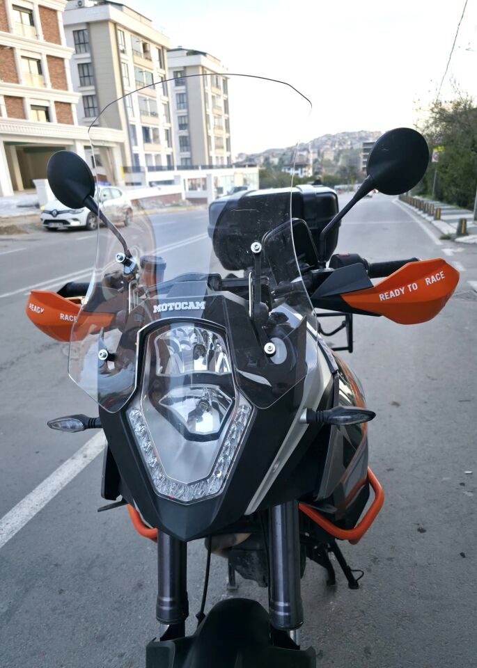 MOTOCAM KTM 1050 Ön Cam 2008-2017 Model 56cm Şeffaf Renkli 4mm