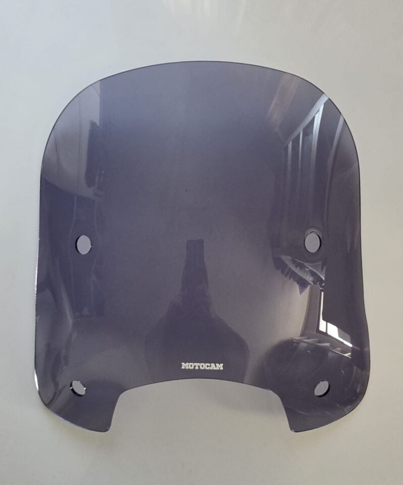 MOTOCAM RKS LT 50 PRO Ön Cam 2023-2026 Model 46cm Füme Renkli 4mm APARATSIZ
