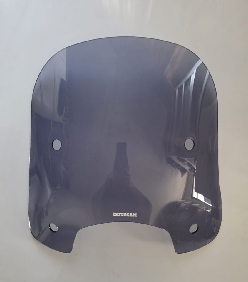 MOTOCAM RKS LT 50 PRO Ön Cam 2023-2026 Model 46cm Füme Renkli 4mm APARATSIZ