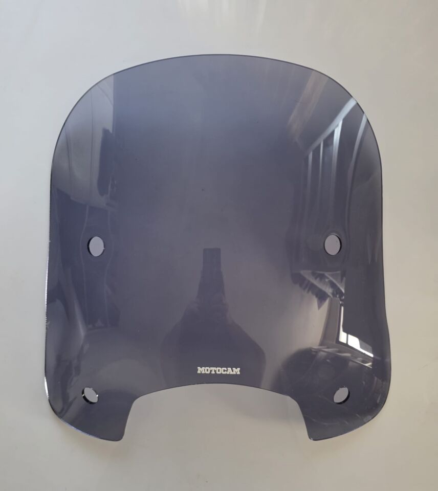 MOTOCAM RKS LT 50 PRO Ön Cam 2023-2026 Model 46cm Füme Renkli 4mm APARATSIZ