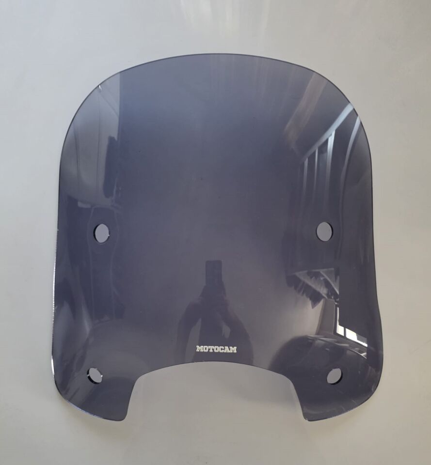 MOTOCAM RKS LT 50 PRO Ön Cam 2023-2026 Model 46cm Füme Renkli 4mm APARATSIZ