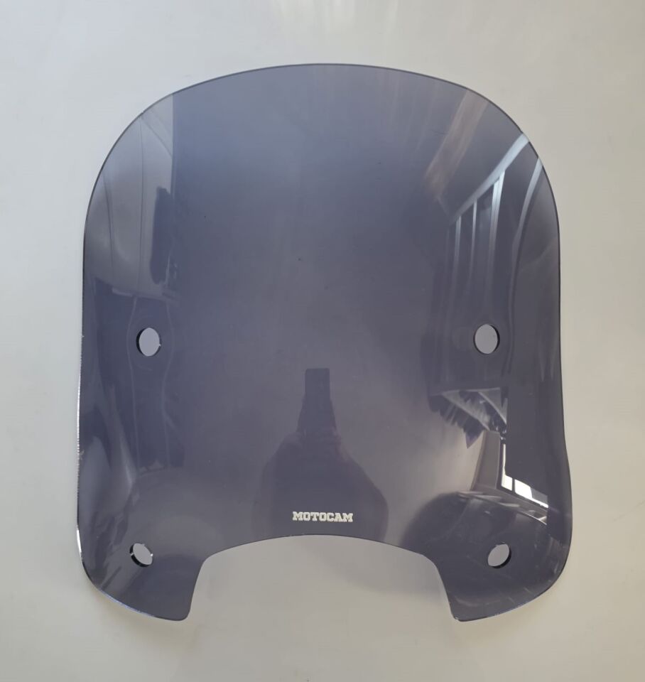 MOTOCAM RKS LT 50 PRO Ön Cam 2023-2026 Model 46cm Füme Renkli 4mm APARATSIZ