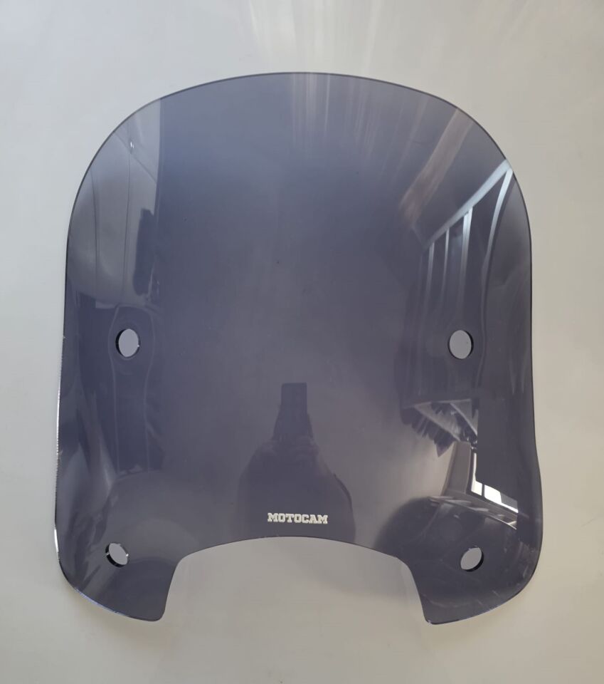 MOTOCAM RKS LT 50 PRO Ön Cam 2023-2026 Model 46cm Füme Renkli 4mm APARATSIZ