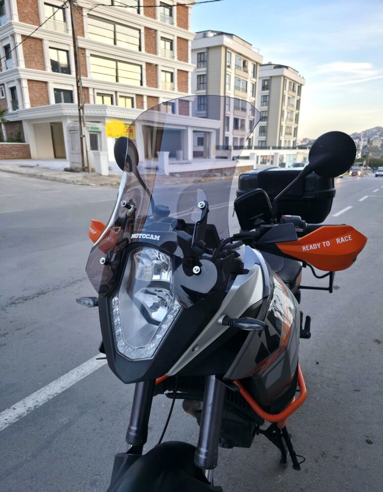 MOTOCAM KTM 1090 Ön Cam 2008-2017 Model 56cm Füme Renkli 4mm