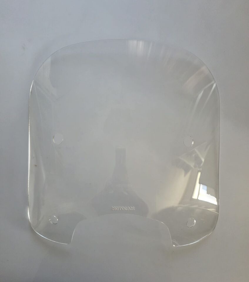 MOTOCAM RKS LT 50 PRO Ön Cam 2023-2026 Model 46cm Şeffaf Renkli 4mm APARATSIZ