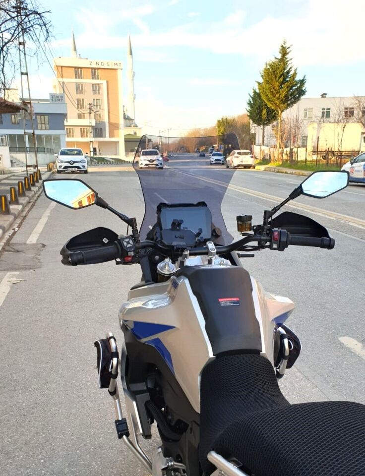 MOTOCAM Voge DS 900 X Ön Cam 2025-2026 Model 53cm Füme Renkli 4mm