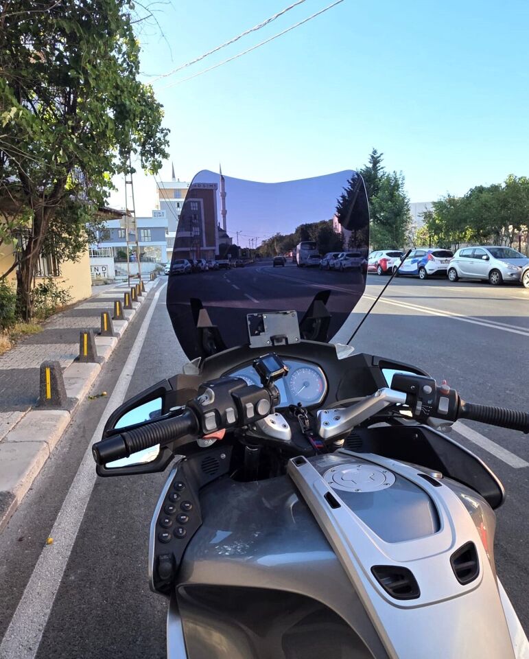 MOTOCAM Bmw R 1200 RT Ön Cam 2005-2015 Model 70cm Siyah Renkli 4mm
