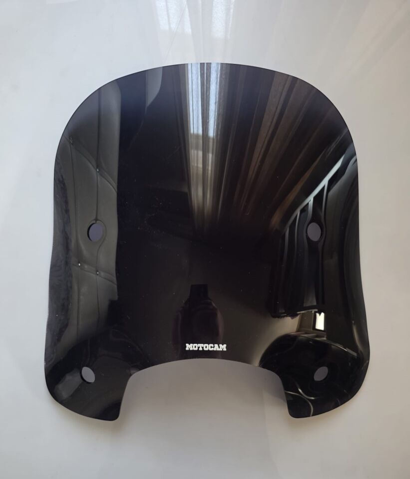 MOTOCAM RKS LTR 125 Ön Cam 2023-2026 Model 46cm Siyah Renkli 4mm APARATSIZ