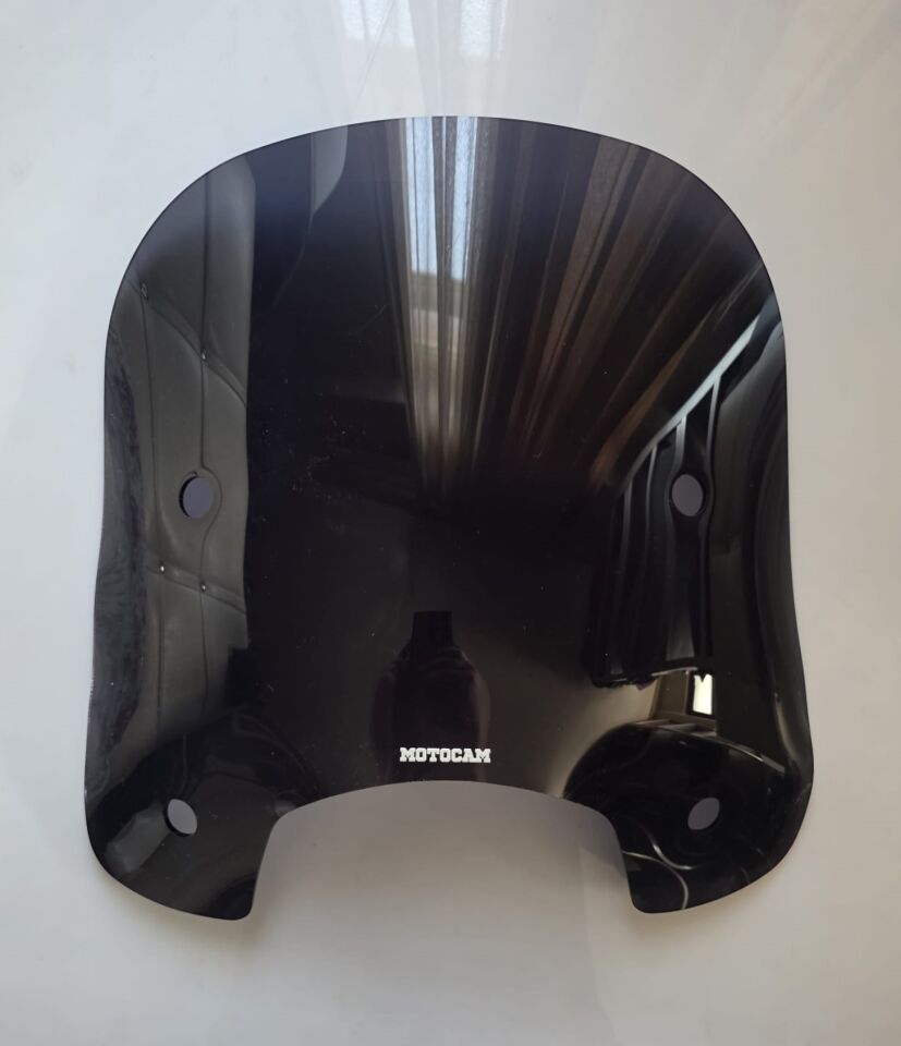 MOTOCAM RKS LTR 125 Ön Cam 2023-2026 Model 46cm Siyah Renkli 4mm APARATSIZ