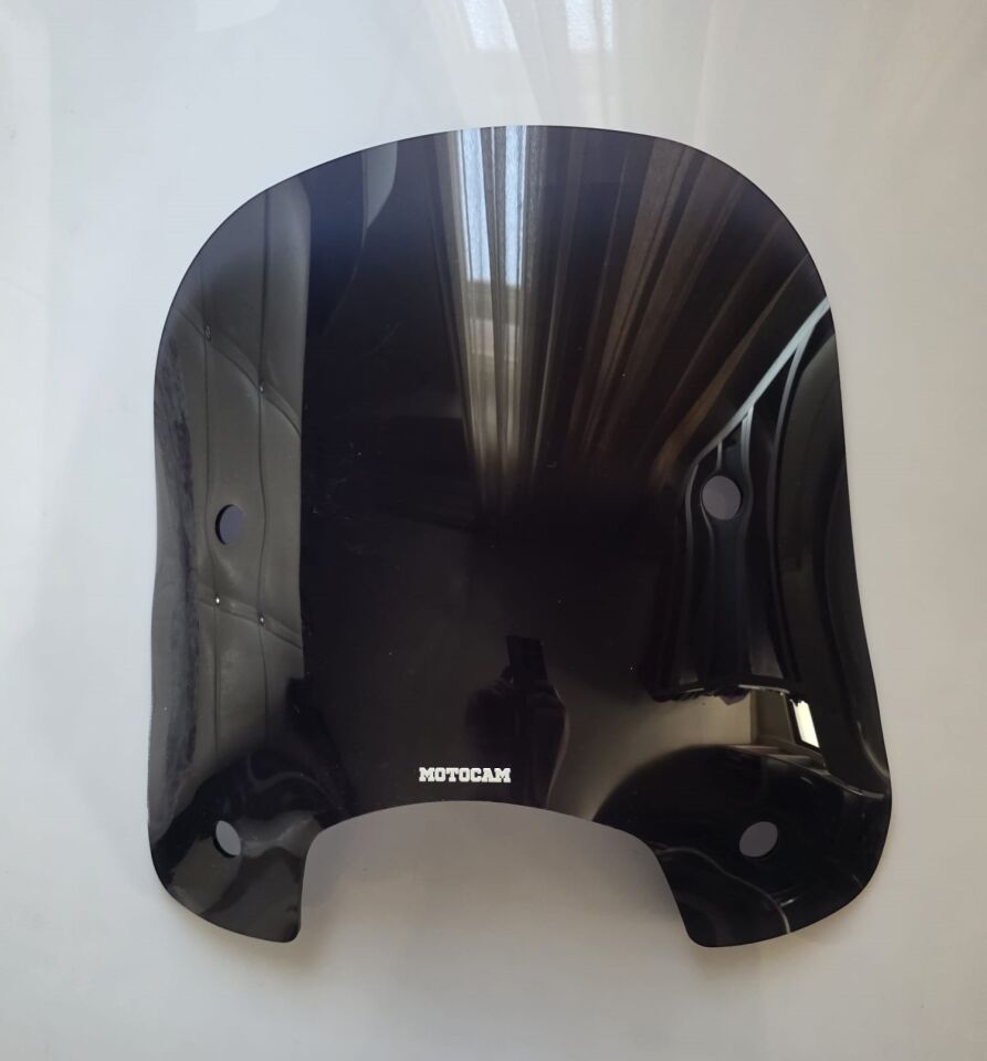 MOTOCAM RKS LTR 125 Ön Cam 2023-2026 Model 46cm Siyah Renkli 4mm APARATSIZ