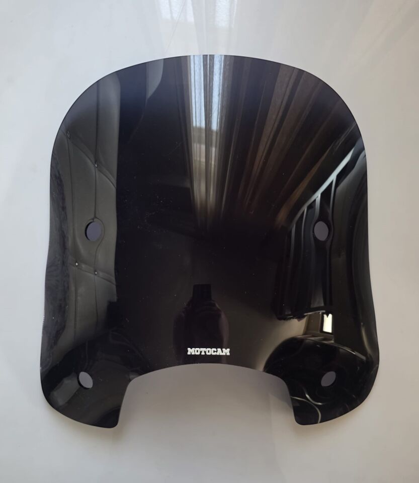 MOTOCAM RKS LTR 125 Ön Cam 2023-2026 Model 46cm Siyah Renkli 4mm APARATSIZ