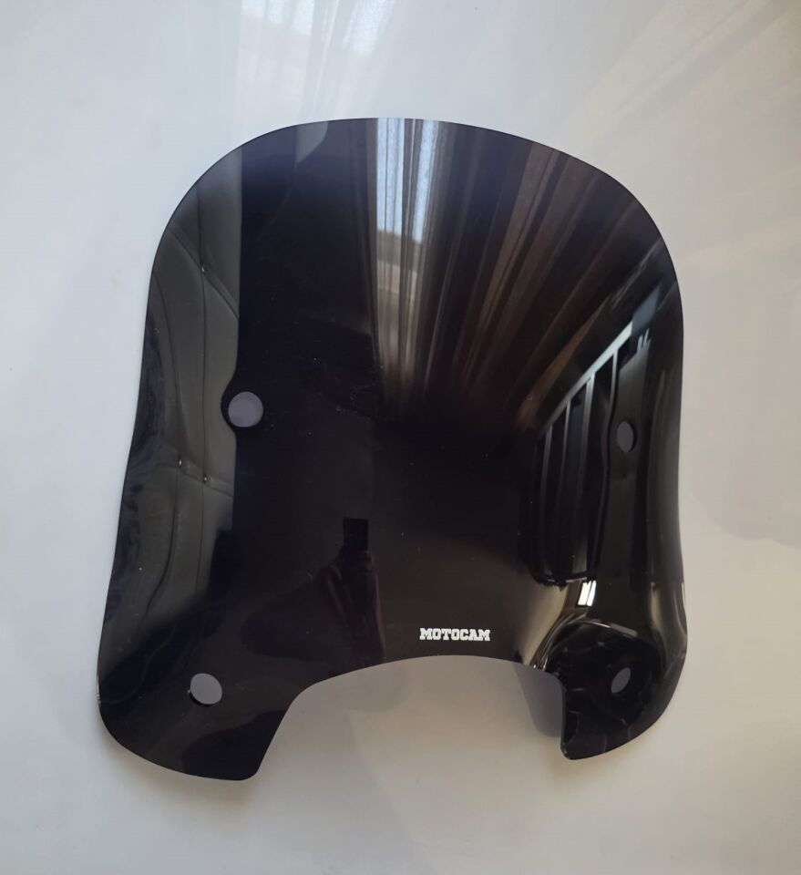 MOTOCAM RKS LTR 125 Ön Cam 2023-2026 Model 46cm Siyah Renkli 4mm APARATSIZ