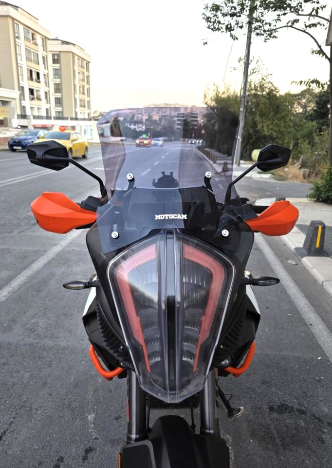 MOTOCAM KTM 1290 Super Adventure Ön Cam 2017-2020 Model 43cm Füme Renkli 4mm