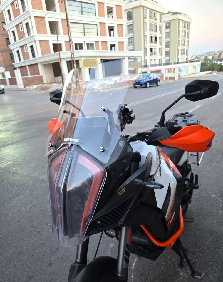 MOTOCAM KTM 1290 Super Adventure Ön Cam 2017-2020 Model 43cm Şeffaf Renkli 4mm