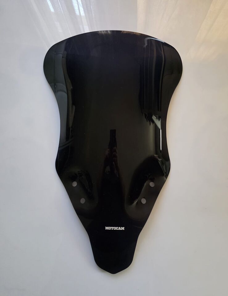 MOTOCAM CF Moto 250 SR Ön Cam 2020-2025 Model 57cm Siyah Renkli 4mm