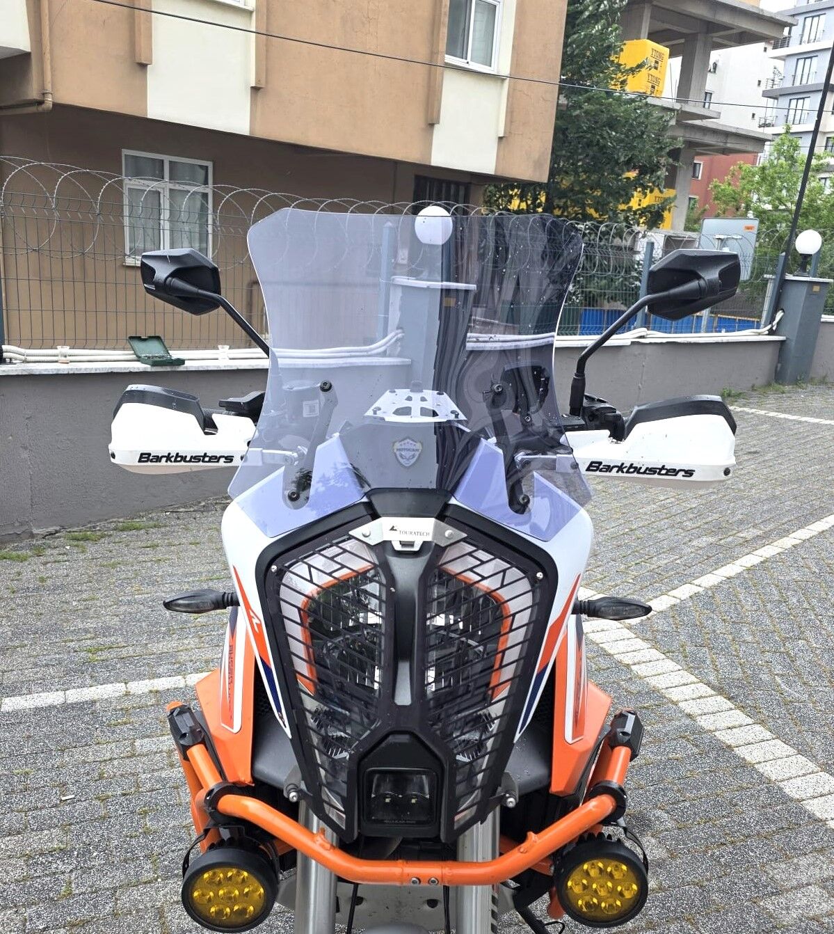 MOTOCAM KTM 1290 Super Adventure Ön Cam 2021-2026 Model 41cm Füme Renkli