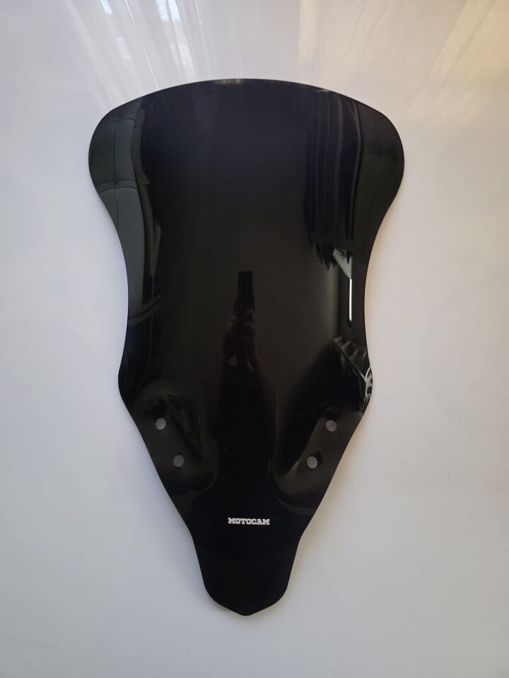 MOTOCAM CF Moto 250 SR Ön Cam 2020-2025 Model 57cm Siyah Renkli 4mm