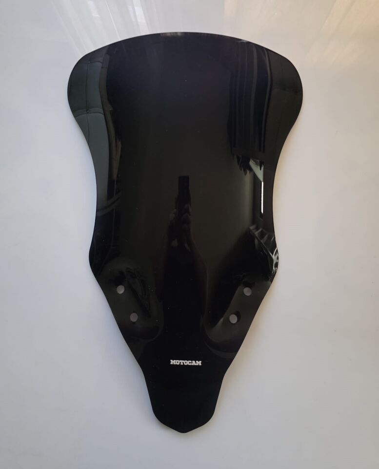 MOTOCAM CF Moto 250 SR Ön Cam 2020-2025 Model 57cm Siyah Renkli 4mm