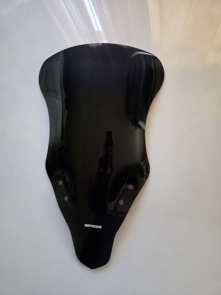 MOTOCAM CF Moto 250 SR Ön Cam 2020-2025 Model 57cm Siyah Renkli 4mm