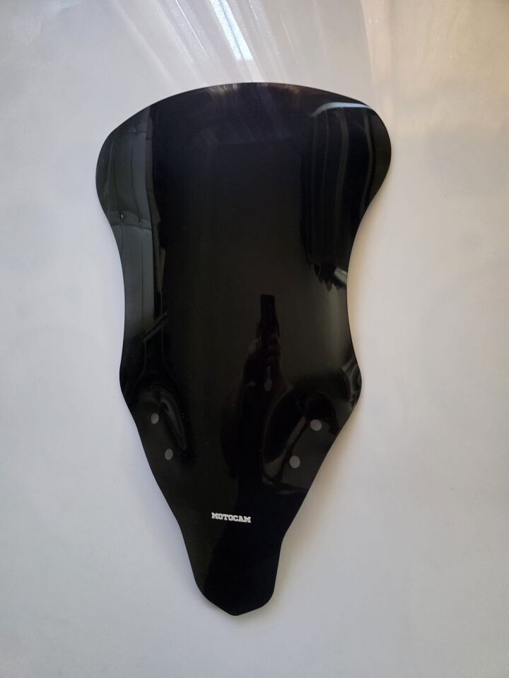 MOTOCAM CF Moto 250 SR Ön Cam 2020-2025 Model 57cm Siyah Renkli 4mm