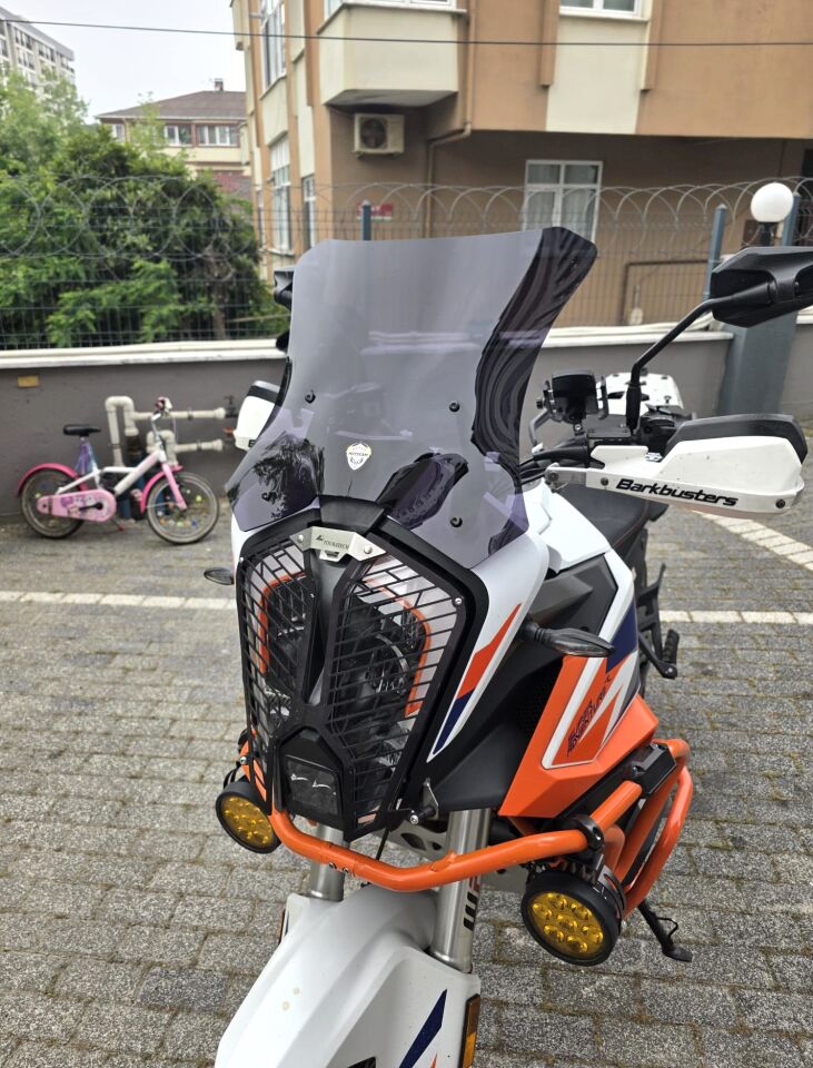 MOTOCAM KTM 1290 Super Adventure Ön Cam 2021-2026 Model 41cm Siyah Renkli