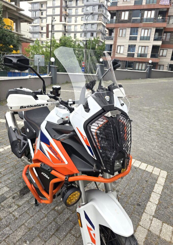 MOTOCAM KTM 1290 Super Adventure Ön Cam 2021-2026 Model 41cm Şeffaf Renkli