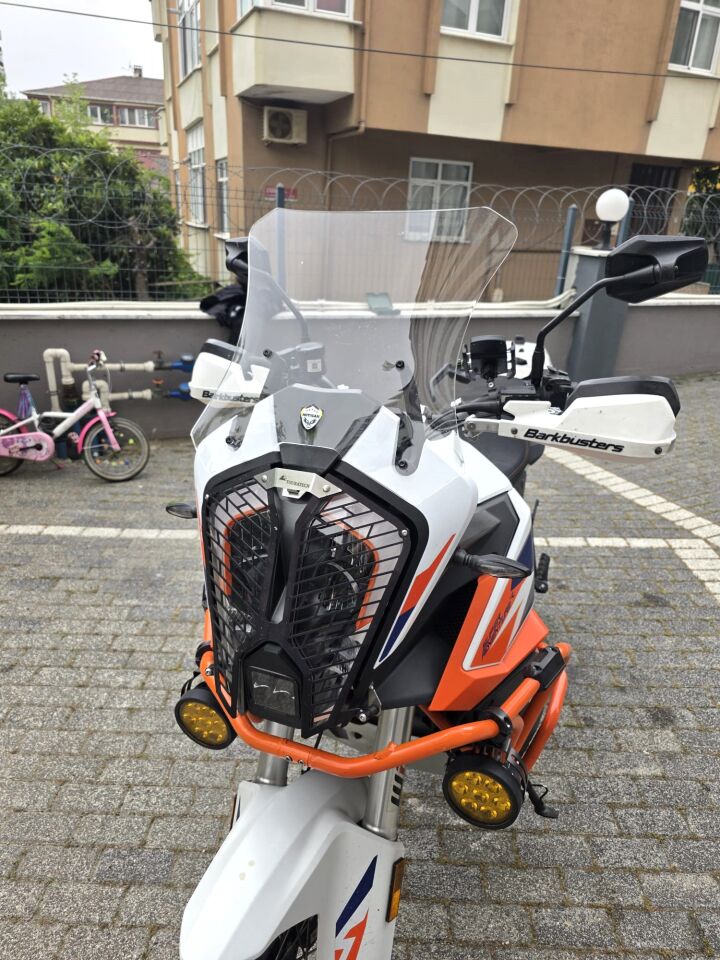 MOTOCAM KTM 1290 Super Adventure Ön Cam 2021-2026 Model 41cm Şeffaf Renkli