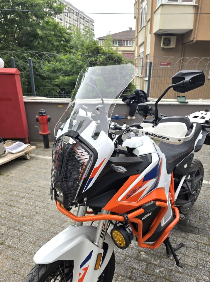 MOTOCAM KTM 1290 Super Adventure Ön Cam 2021-2026 Model 41cm Şeffaf Renkli