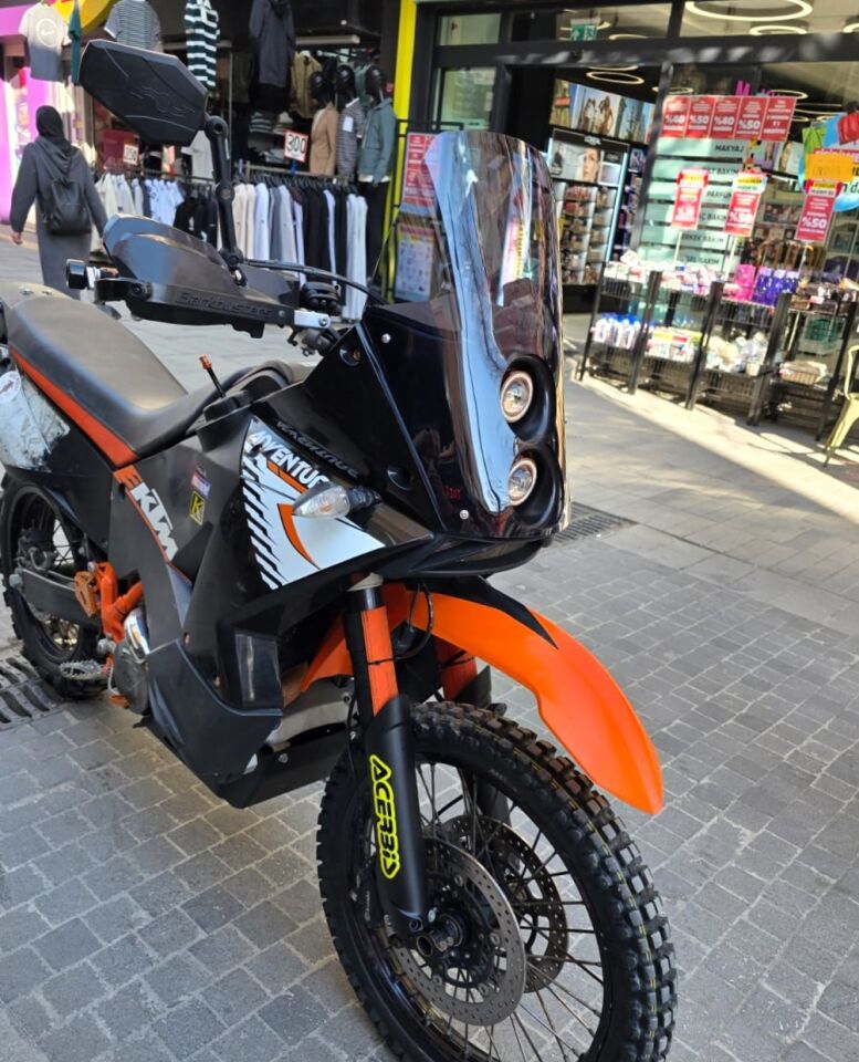 MOTOCAM KTM 950-990 Adventure KİT RALLY  Ön Cam 2006-2013 Model 51cm Füme Renkli 4mm