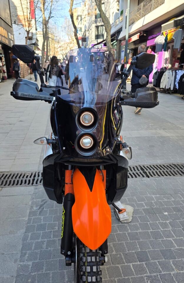 MOTOCAM KTM 950-990 Adventure KİT RALLY  Ön Cam 2006-2013 Model 51cm Füme Renkli 4mm