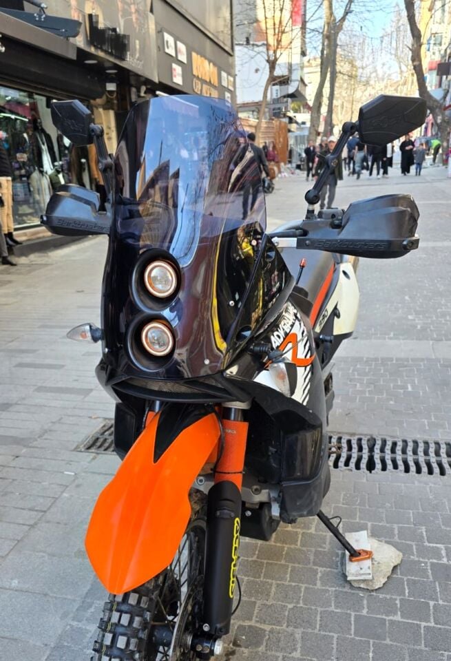 MOTOCAM KTM 950-990 Adventure KİT RALLY  Ön Cam 2006-2013 Model 51cm Füme Renkli 4mm