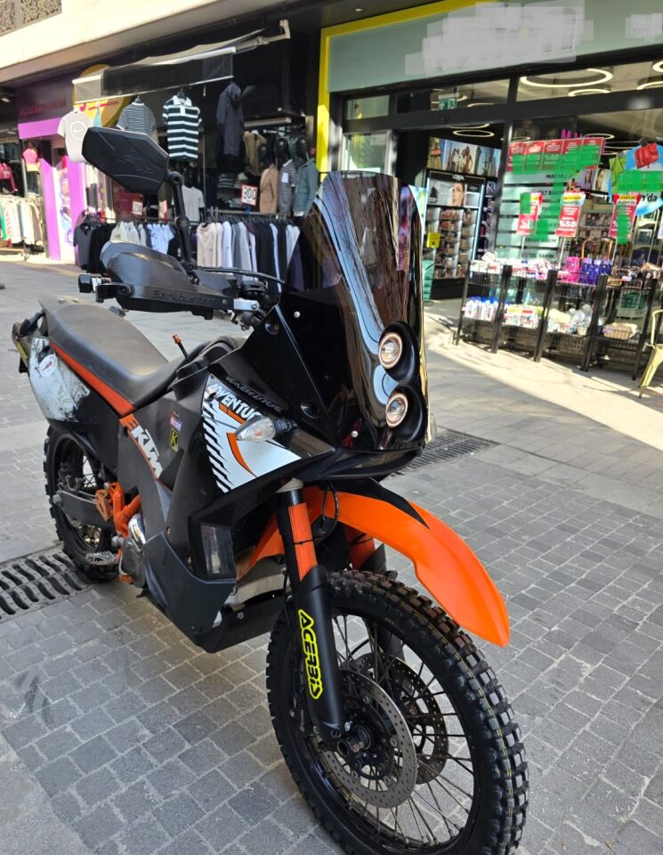 MOTOCAM KTM 950-990 Adventure KİT RALLY  Ön Cam 2006-2013 Model 51cm Siyah Renkli 4mm