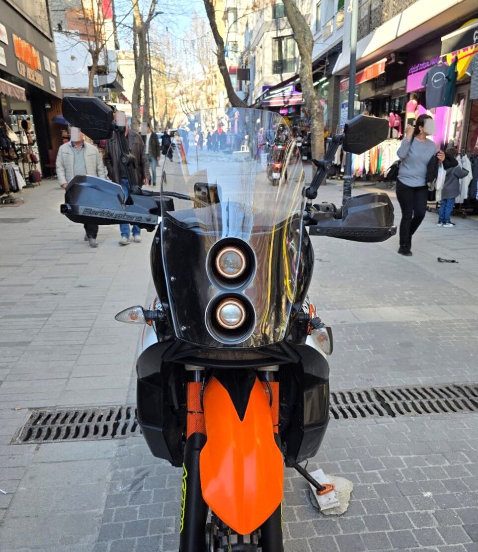 MOTOCAM KTM 950-990 Adventure KİT RALLY  Ön Cam 2006-2013 Model 51cm Şeffaf Renkli 4mm