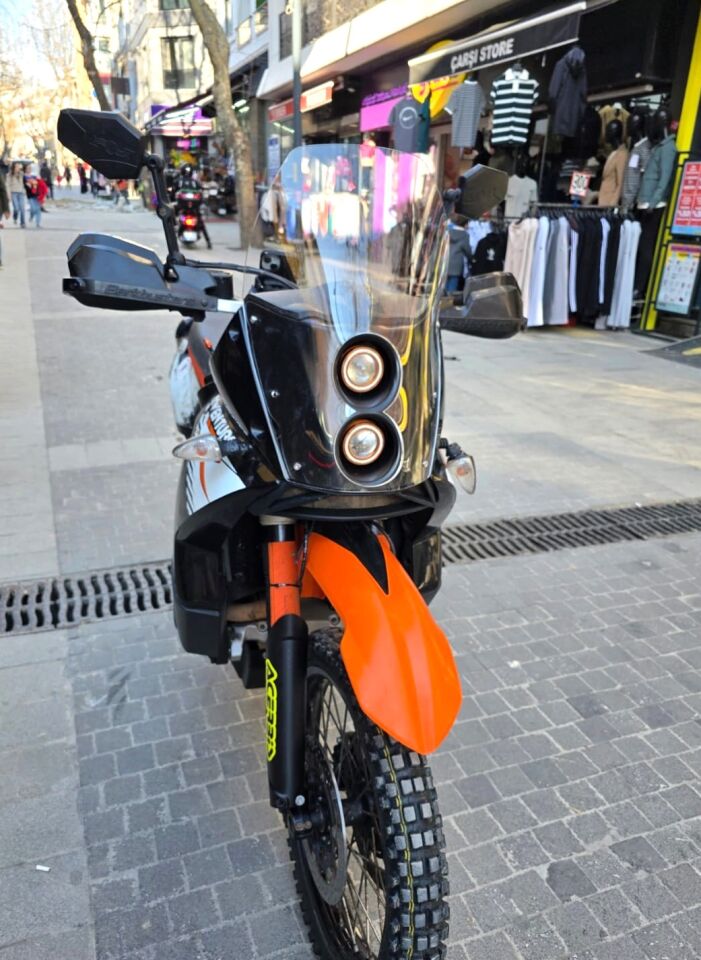 MOTOCAM KTM 950-990 Adventure KİT RALLY  Ön Cam 2006-2013 Model 51cm Şeffaf Renkli 4mm