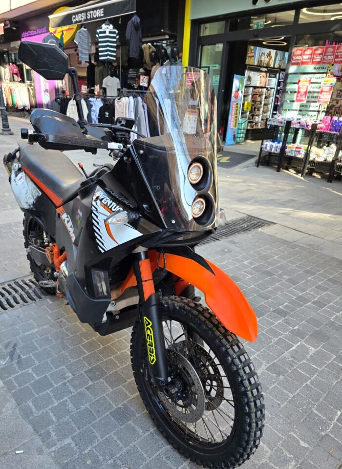 MOTOCAM KTM 950-990 Adventure KİT RALLY  Ön Cam 2006-2013 Model 51cm Şeffaf Renkli 4mm
