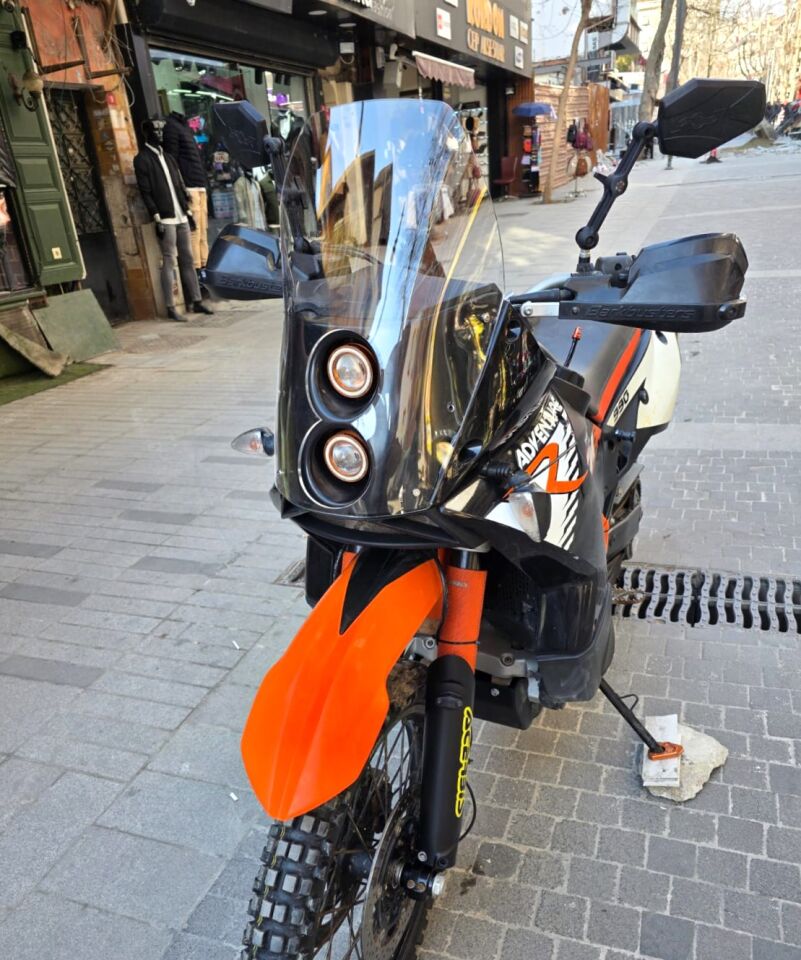 MOTOCAM KTM 950-990 Adventure KİT RALLY  Ön Cam 2006-2013 Model 51cm Şeffaf Renkli 4mm