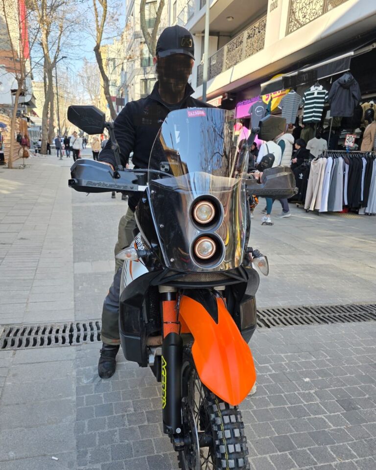 MOTOCAM KTM 950-990 Adventure KİT RALLY  Ön Cam 2006-2013 Model 51cm Şeffaf Renkli 4mm