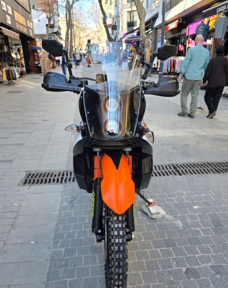 MOTOCAM KTM 950-990 Adventure KİT RALLY  Ön Cam 2006-2013 Model 51cm Tam Şeffaf Renkli 4mm