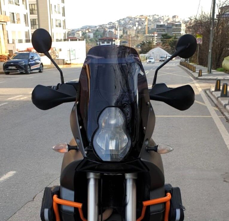 MOTOCAM KTM 990 Adventure Ön Cam 2015-2018 Model 52cm Siyah Renkli 4mm