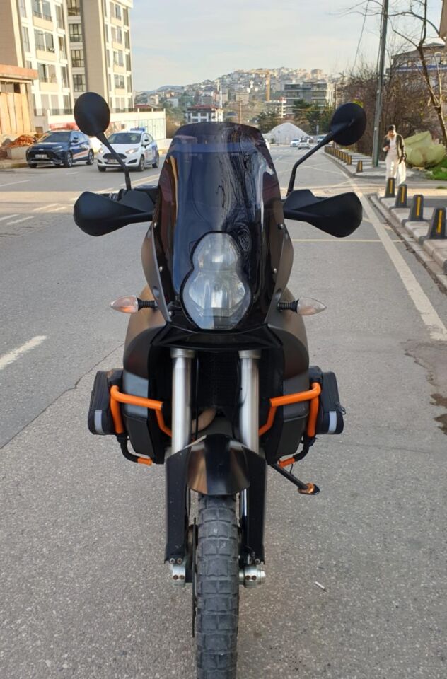 MOTOCAM KTM 990 Adventure Ön Cam 2015-2018 Model 52cm Siyah Renkli 4mm