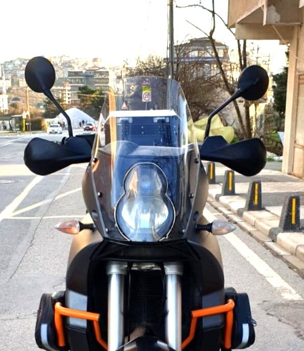 MOTOCAM KTM 990 Adventure Ön Cam 2015-2018 Model 52cm Şeffaf Renkli 4mm