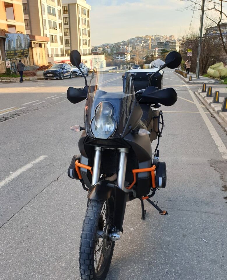 MOTOCAM KTM 990 Adventure Ön Cam 2015-2018 Model 52cm Şeffaf Renkli 4mm