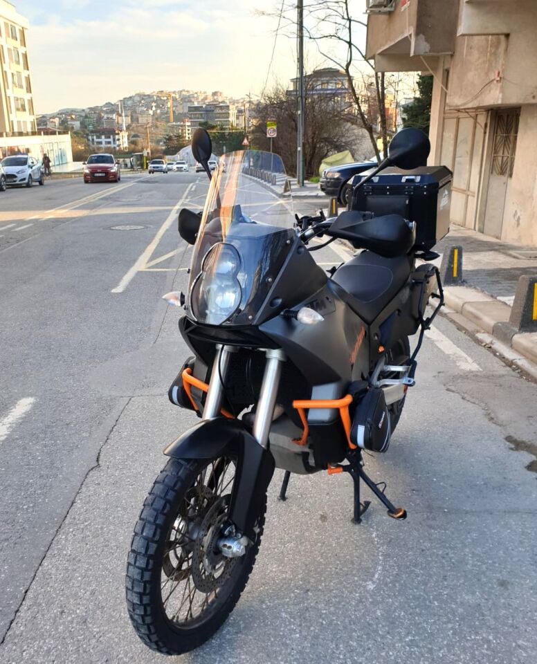 MOTOCAM KTM 990 Adventure Ön Cam 2015-2018 Model 52cm Şeffaf Renkli 4mm
