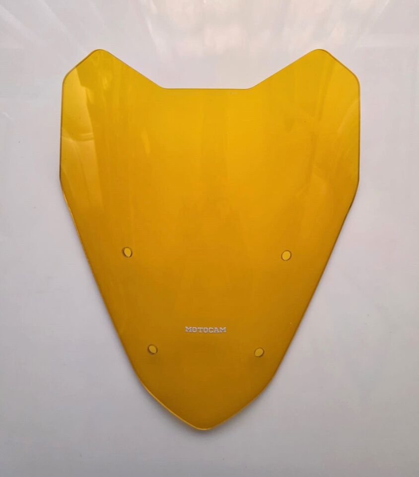 MOTOCAM CF Moto 650 MT Ön Cam 2016-2026 Model 40cm Sarı Renkli 4mm