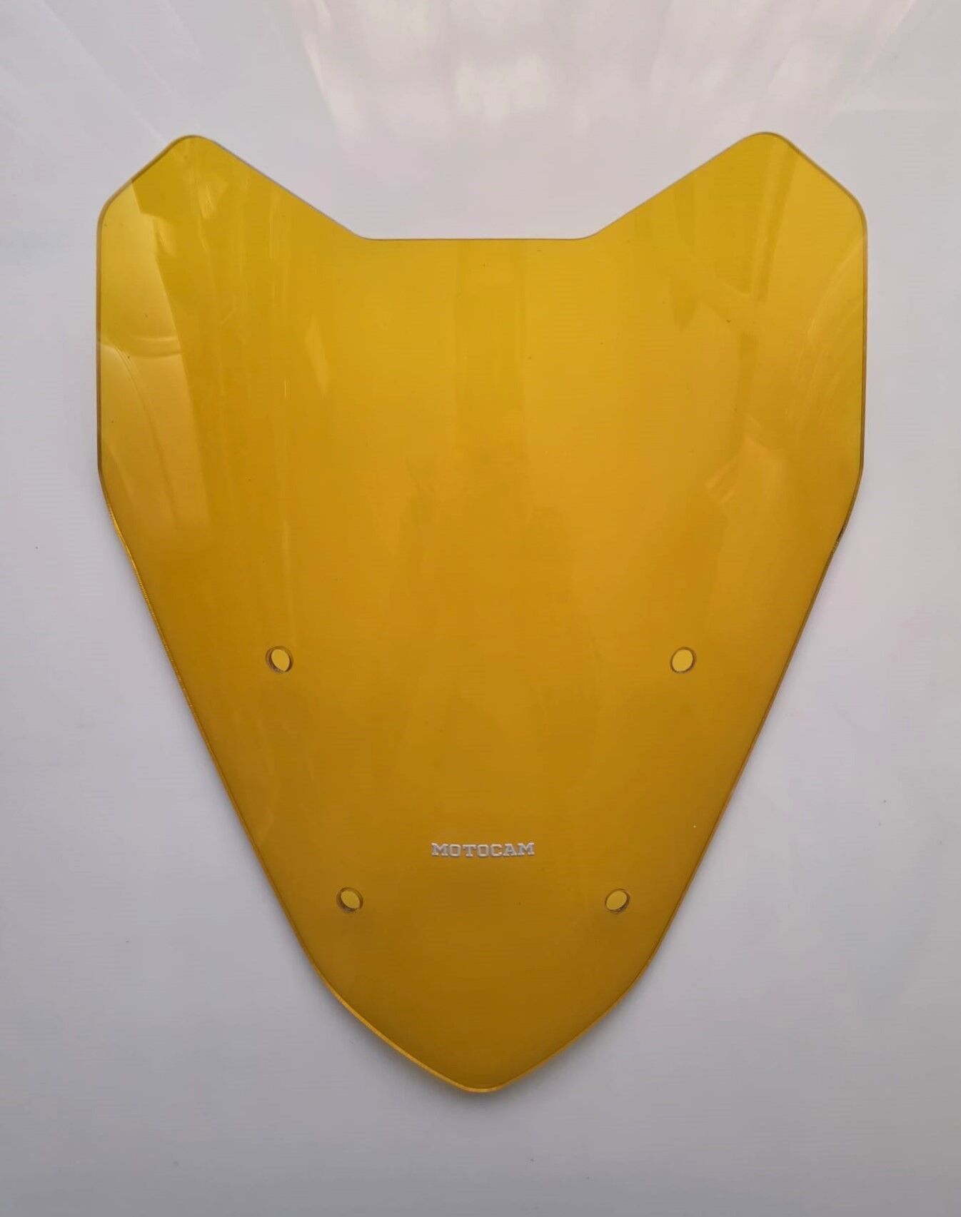 MOTOCAM CF Moto 650 MT Ön Cam 2016-2026 Model 40cm Sarı Renkli 4mm