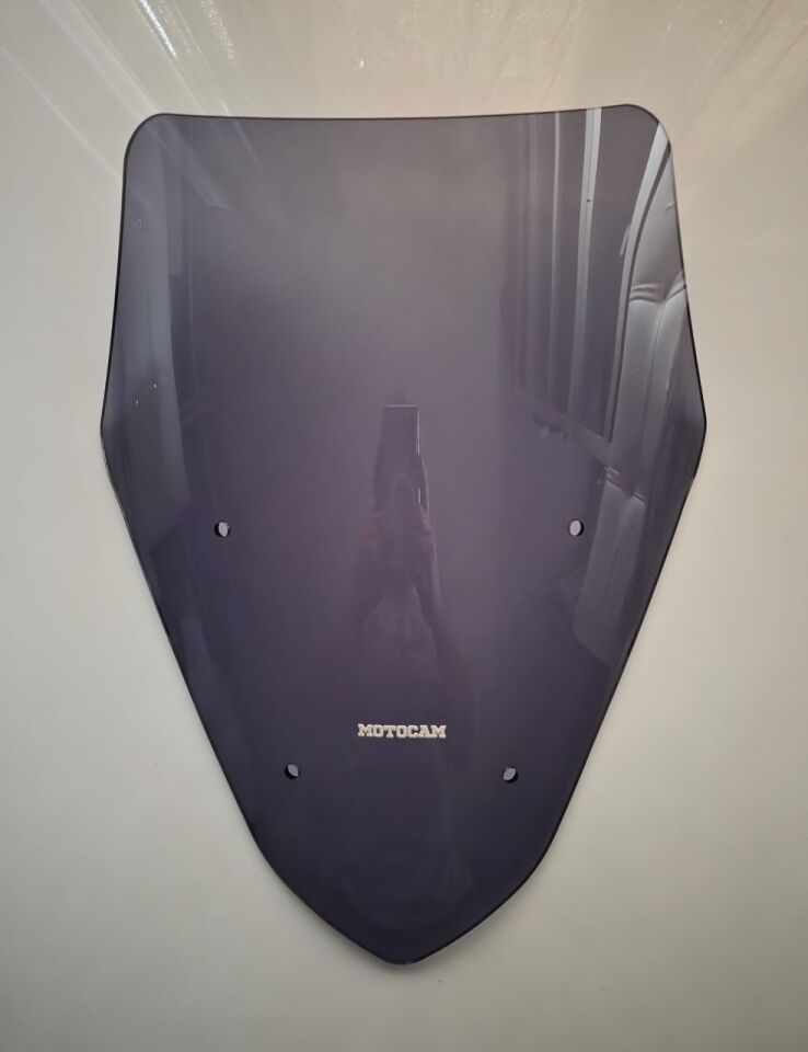 MOTOCAM Kanuni Seha 125 Ön Cam 2022-2026 Model 43cm Füme Renkli SPORTİF